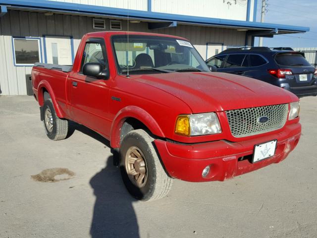 1FTYR10U02PA70271 - 2002 FORD RANGER RED photo 1