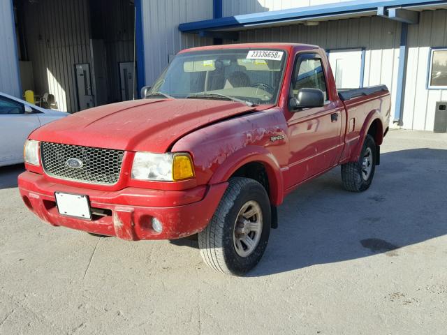 1FTYR10U02PA70271 - 2002 FORD RANGER RED photo 2