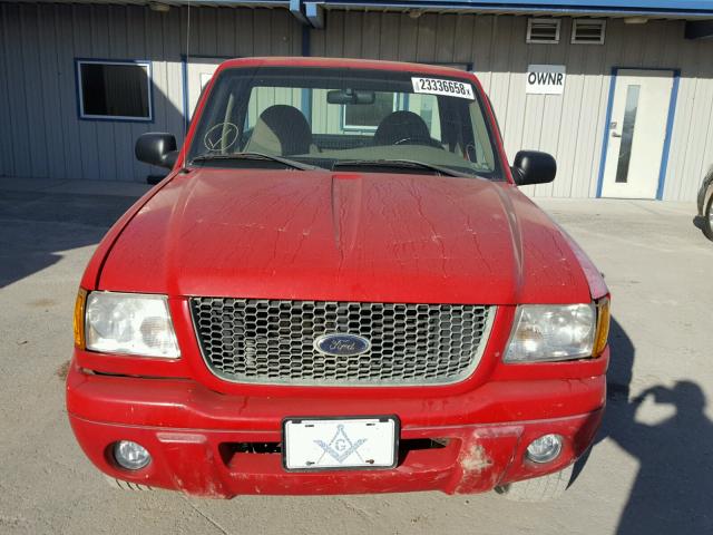 1FTYR10U02PA70271 - 2002 FORD RANGER RED photo 9