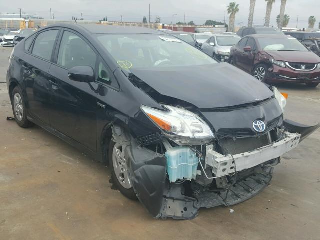 JTDKN3DUXA1284001 - 2010 TOYOTA PRIUS BLACK photo 1