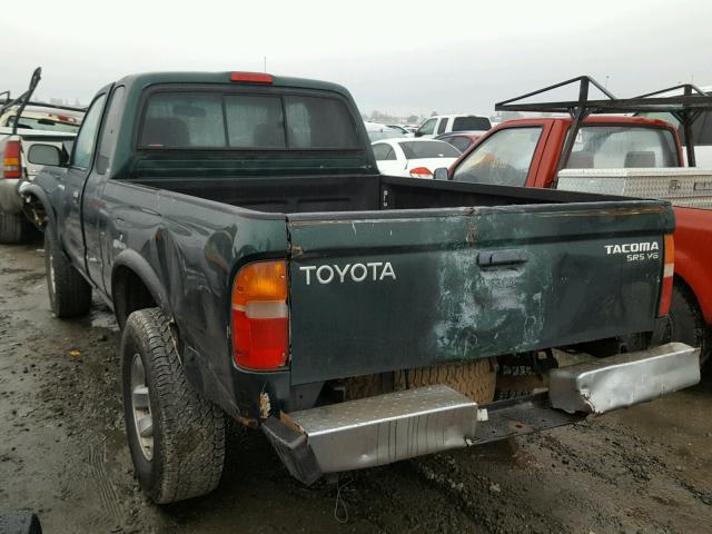 4TAWN72N6XZ560121 - 1999 TOYOTA TACOMA XTR GREEN photo 3