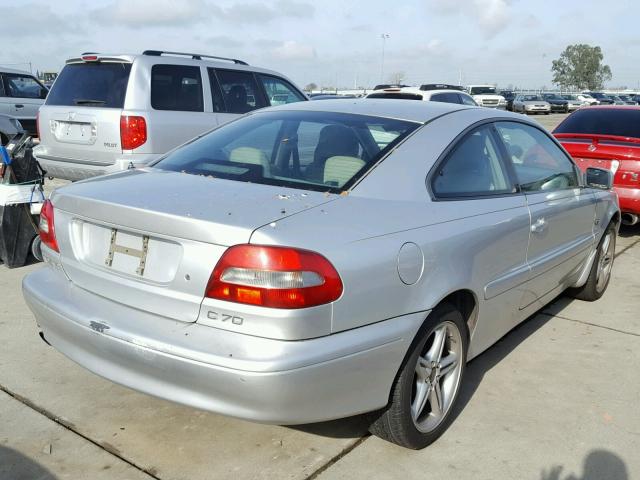 YV1NK53D71J024331 - 2001 VOLVO C70 TURBO SILVER photo 4