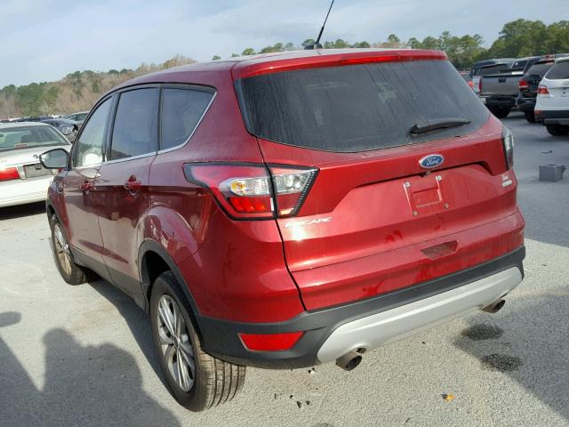 1FMCU0G96HUC42877 - 2017 FORD ESCAPE SE RED photo 3