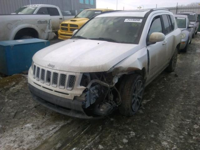 1C4NJDCB8ED707077 - 2014 JEEP COMPASS LI WHITE photo 2