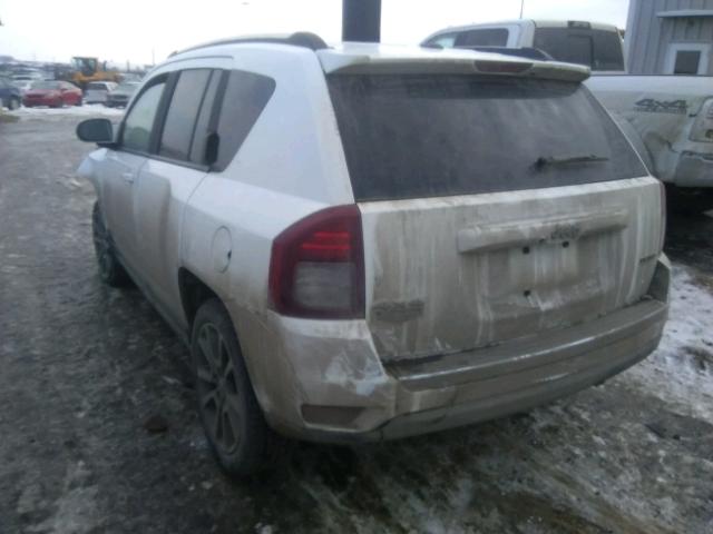 1C4NJDCB8ED707077 - 2014 JEEP COMPASS LI WHITE photo 3