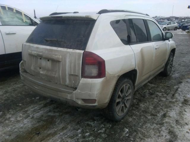 1C4NJDCB8ED707077 - 2014 JEEP COMPASS LI WHITE photo 4