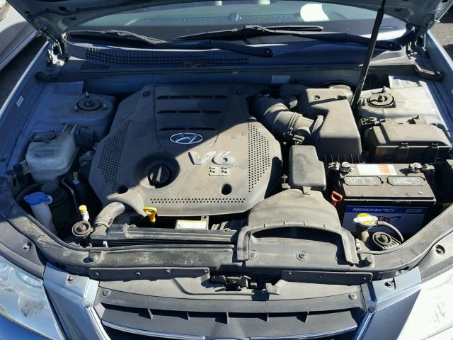 5NPEU46F39H449346 - 2009 HYUNDAI SONATA SE BLUE photo 7