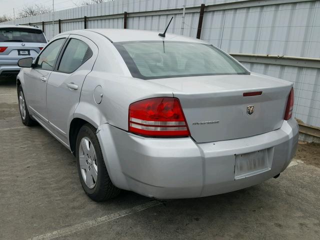 1B3LC46JX8N252110 - 2008 DODGE AVENGER SE SILVER photo 3