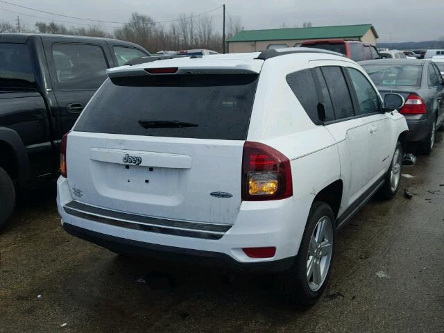 1C4NJCEA4ED780090 - 2014 JEEP COMPASS LA WHITE photo 4