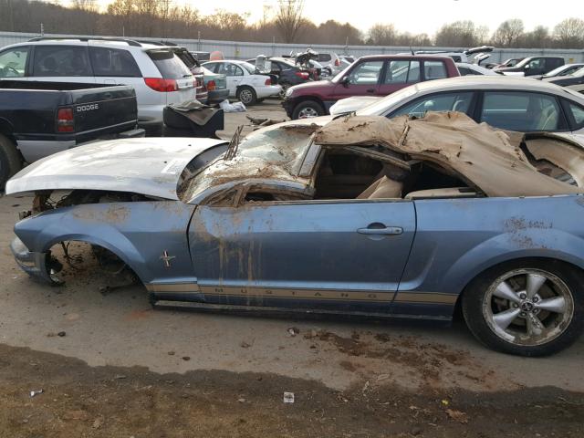 1ZVFT84N275349080 - 2007 FORD MUSTANG BLUE photo 9