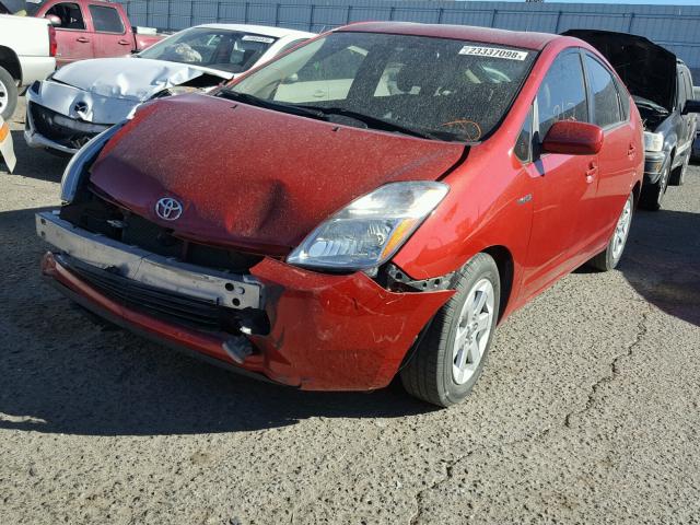 JTDKB20U383370628 - 2008 TOYOTA PRIUS RED photo 2