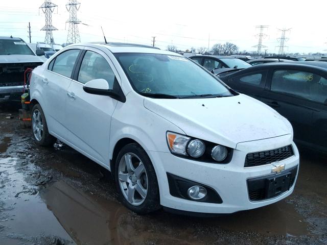 1G1JE5SH1D4178058 - 2013 CHEVROLET SONIC LTZ WHITE photo 1