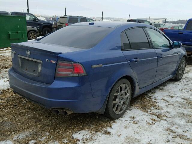 19UUA76558A802870 - 2008 ACURA TL TYPE S BLUE photo 4