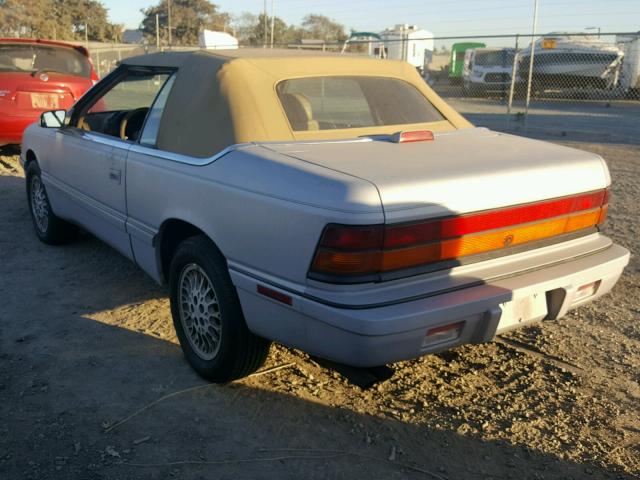 1C3EU4534RF300756 - 1994 CHRYSLER LEBARON BA GRAY photo 3