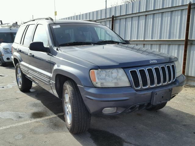 1J8GX58JX3C535319 - 2003 JEEP GRAND CHER BLUE photo 1