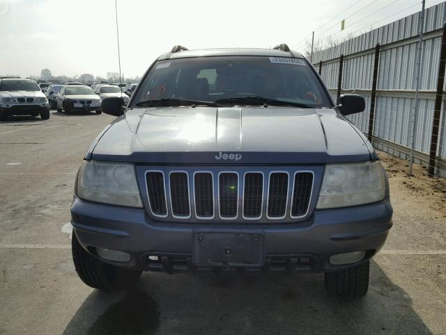 1J8GX58JX3C535319 - 2003 JEEP GRAND CHER BLUE photo 9