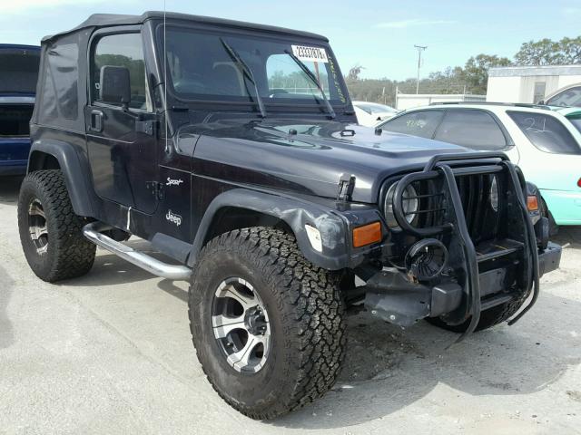 1J4FA49S02P772876 - 2002 JEEP WRANGLER / BLACK photo 1