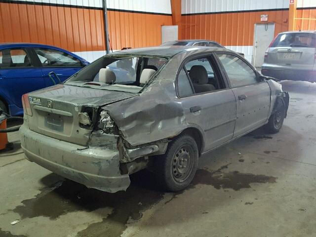 2HGES16364H933718 - 2004 HONDA CIVIC DX V GRAY photo 4