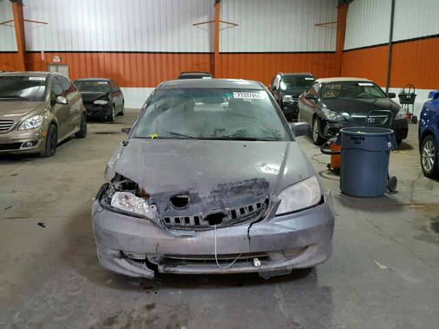 2HGES16364H933718 - 2004 HONDA CIVIC DX V GRAY photo 7