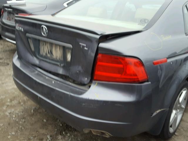 19UUA66234A029049 - 2004 ACURA TL GRAY photo 9