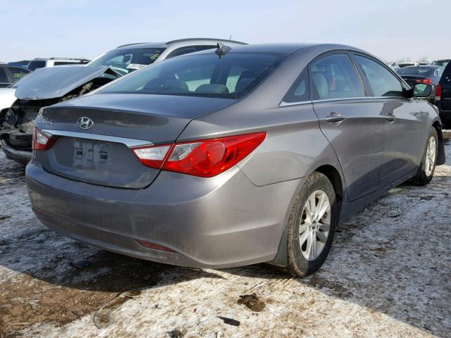 5NPEB4ACXDH566482 - 2013 HYUNDAI SONATA GLS GRAY photo 4