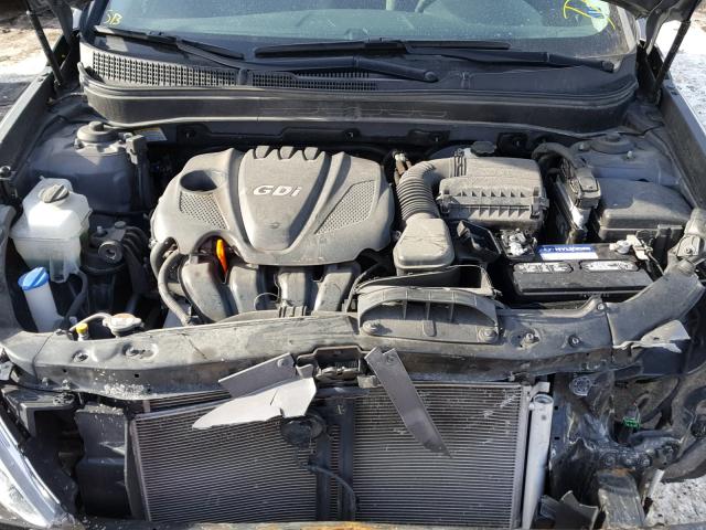 5NPEB4ACXDH566482 - 2013 HYUNDAI SONATA GLS GRAY photo 7