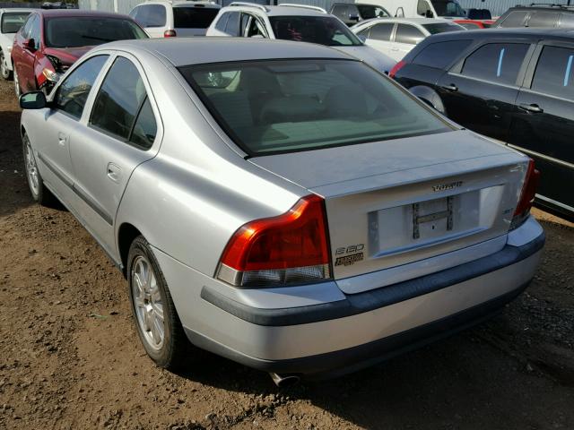 YV1RS59V742346516 - 2004 VOLVO S60 2.5T GRAY photo 3