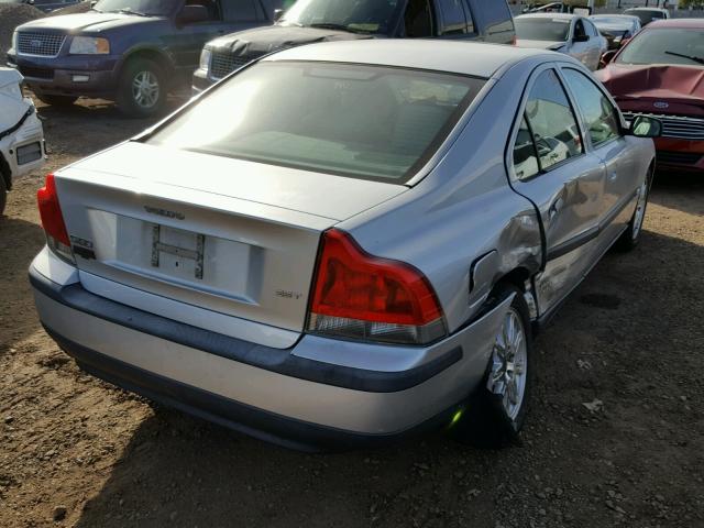 YV1RS59V742346516 - 2004 VOLVO S60 2.5T GRAY photo 4