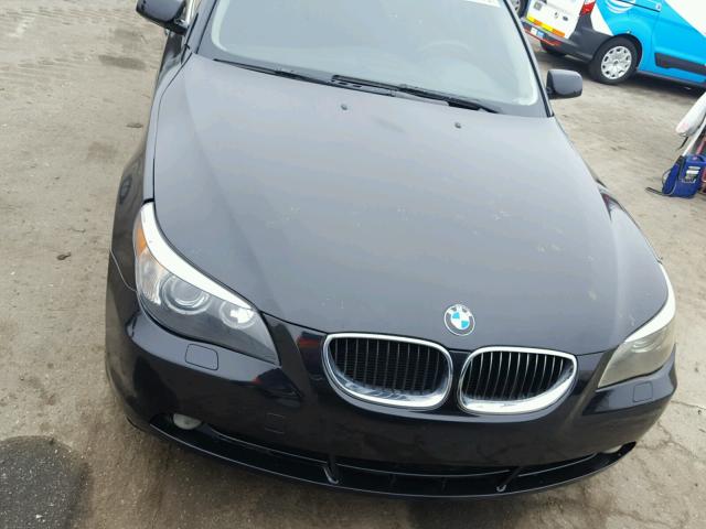 WBANA73545CR59472 - 2005 BMW 530 I BLACK photo 9