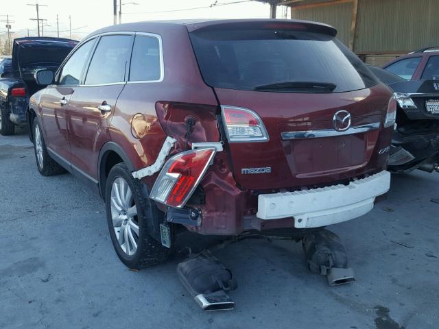 JM3TB38V980157408 - 2008 MAZDA CX-9 BURGUNDY photo 3