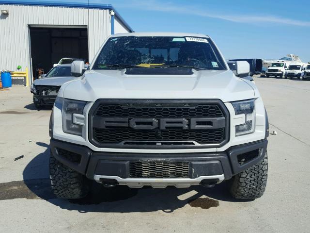 1FTFW1RG2HFB99401 - 2017 FORD F150 RAPTO WHITE photo 9