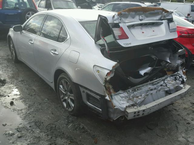 JTHBL46F585052403 - 2008 LEXUS LS 460 SILVER photo 3