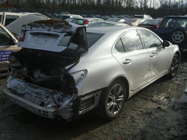 JTHBL46F585052403 - 2008 LEXUS LS 460 SILVER photo 4