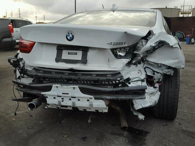 WBA3R1C52GK529008 - 2016 BMW 435 I WHITE photo 9