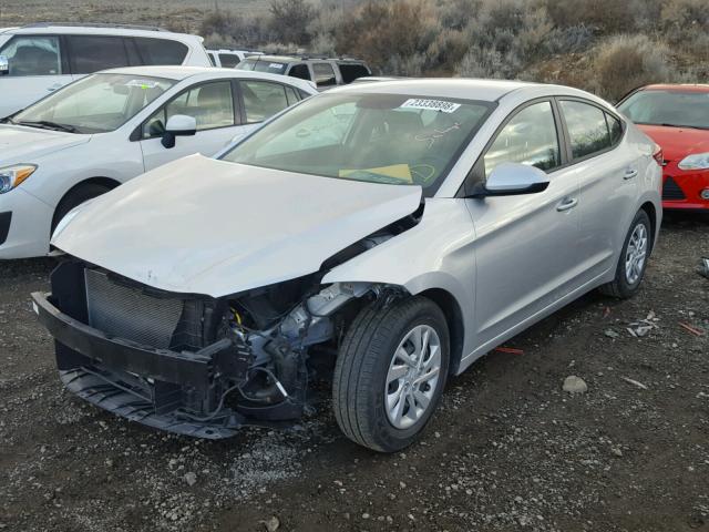 5NPD74LF5HH205266 - 2017 HYUNDAI ELANTRA SE SILVER photo 2