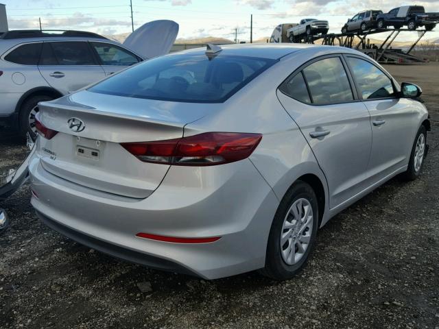 5NPD74LF5HH205266 - 2017 HYUNDAI ELANTRA SE SILVER photo 4