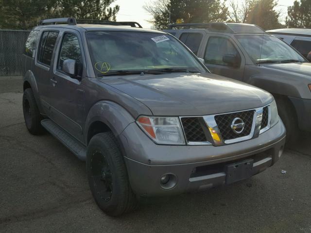 5N1AR18W05C711627 - 2005 NISSAN PATHFINDER SILVER photo 1