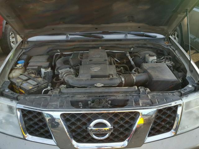 5N1AR18W05C711627 - 2005 NISSAN PATHFINDER SILVER photo 7