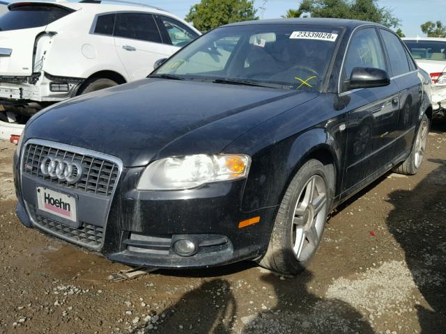 WAUAF78E98A009214 - 2008 AUDI A4 2.0T BLACK photo 2