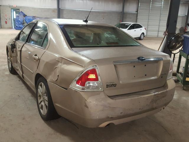 3FAHP08138R200769 - 2008 FORD FUSION SEL BEIGE photo 3