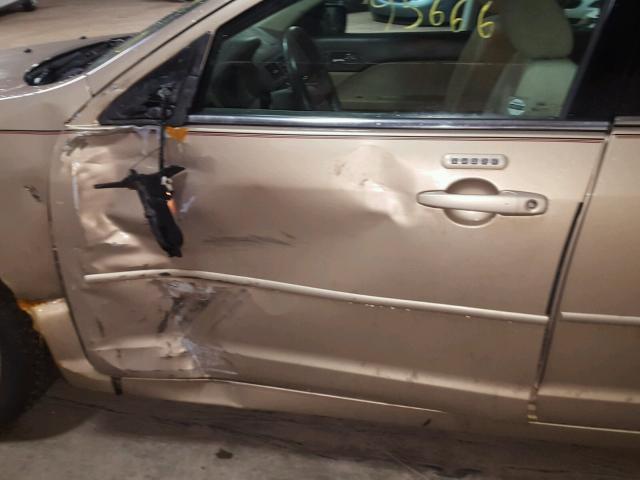 3FAHP08138R200769 - 2008 FORD FUSION SEL BEIGE photo 9