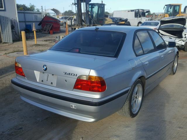 WBAGG8343YDN75654 - 2000 BMW 740 I AUTO SILVER photo 4