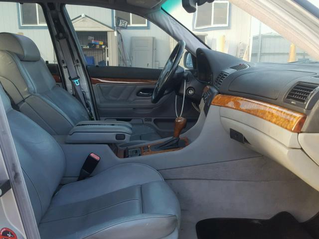 WBAGG8343YDN75654 - 2000 BMW 740 I AUTO SILVER photo 5