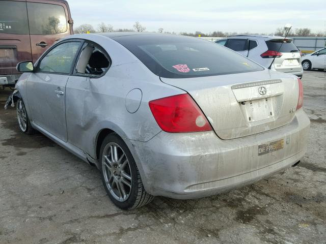 JTKDE167750036054 - 2005 TOYOTA SCION TC SILVER photo 3
