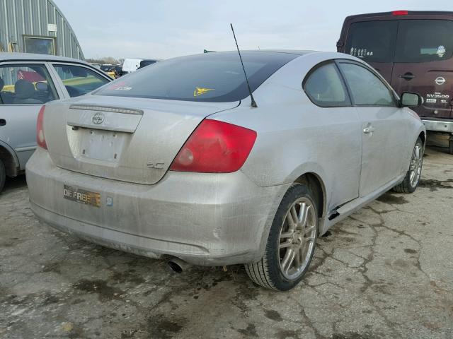 JTKDE167750036054 - 2005 TOYOTA SCION TC SILVER photo 4