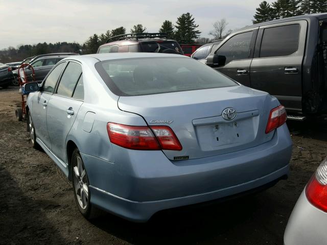 4T1BE46K19U828392 - 2009 TOYOTA CAMRY BASE BLUE photo 3