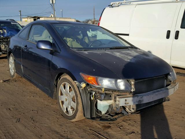 2HGFG12696H562143 - 2006 HONDA CIVIC LX BLUE photo 1