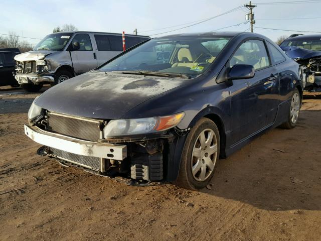 2HGFG12696H562143 - 2006 HONDA CIVIC LX BLUE photo 2