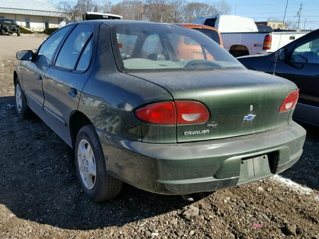 1G1JC5249Y7342602 - 2000 CHEVROLET CAVALIER GREEN photo 3