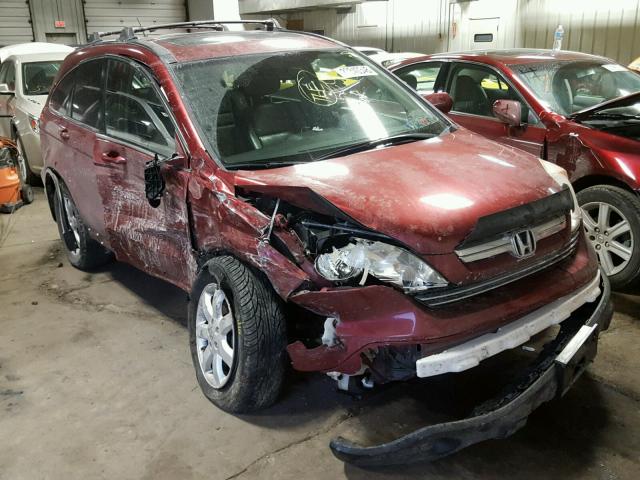 JHLRE48778C021068 - 2008 HONDA CR-V EXL MAROON photo 1